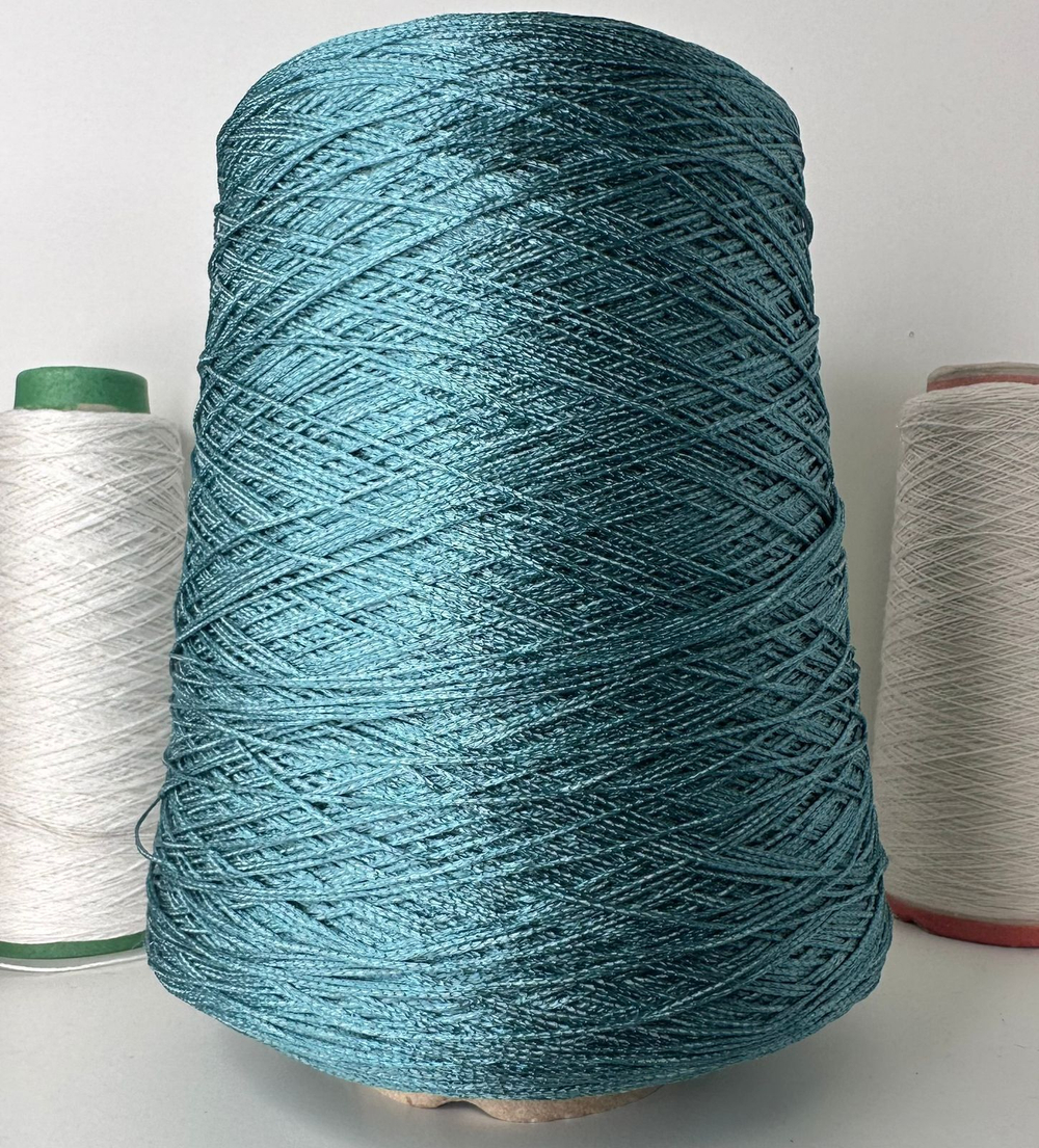 COUNTRY CHIC - E.Miroglio; 53% вискоза, 47% хлопок; 410/100гр; шнурок; col.8EB Темная бирюза
