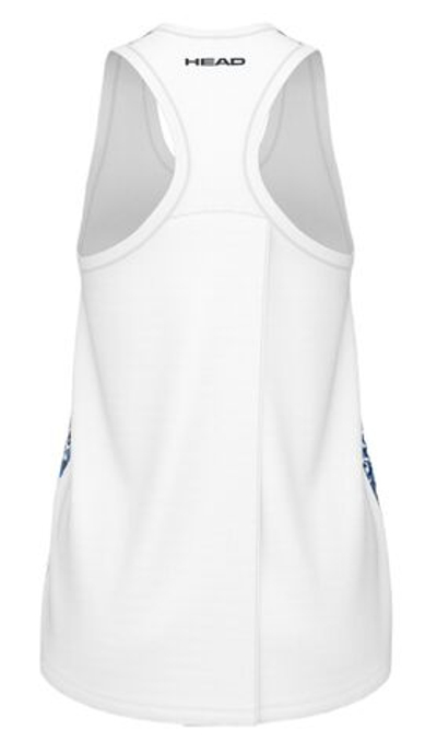 Женский топ теннисный Head Agility Tank top - print vision white/royal