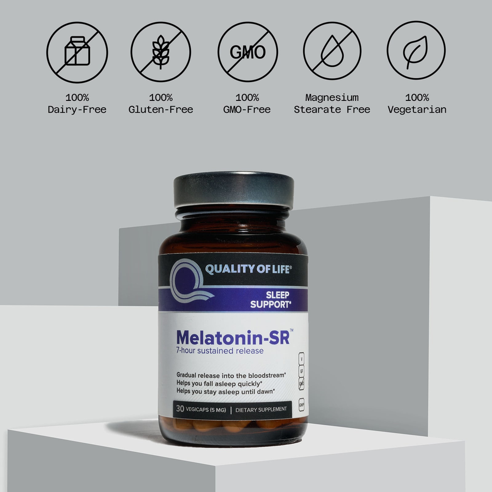 Quality of Life, Meltonin-SR™, 5 мг, 30 растительных капсул