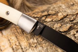 Складной нож Gent D2 Bone Black Titanium