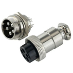 Авиационный разъем GX20 5Pin (штекер+гнездо)