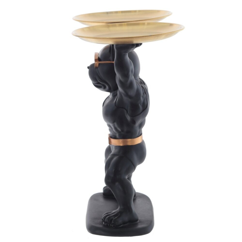 Фигурка декоративная с подносом Собака