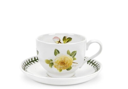 Portmeirion Чайная чашка Botanic Roses 200 мл с блюдцем Teasing Georgia