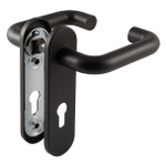 Ручка на планке для противопожарных дверей ПП-02-72 мм черный