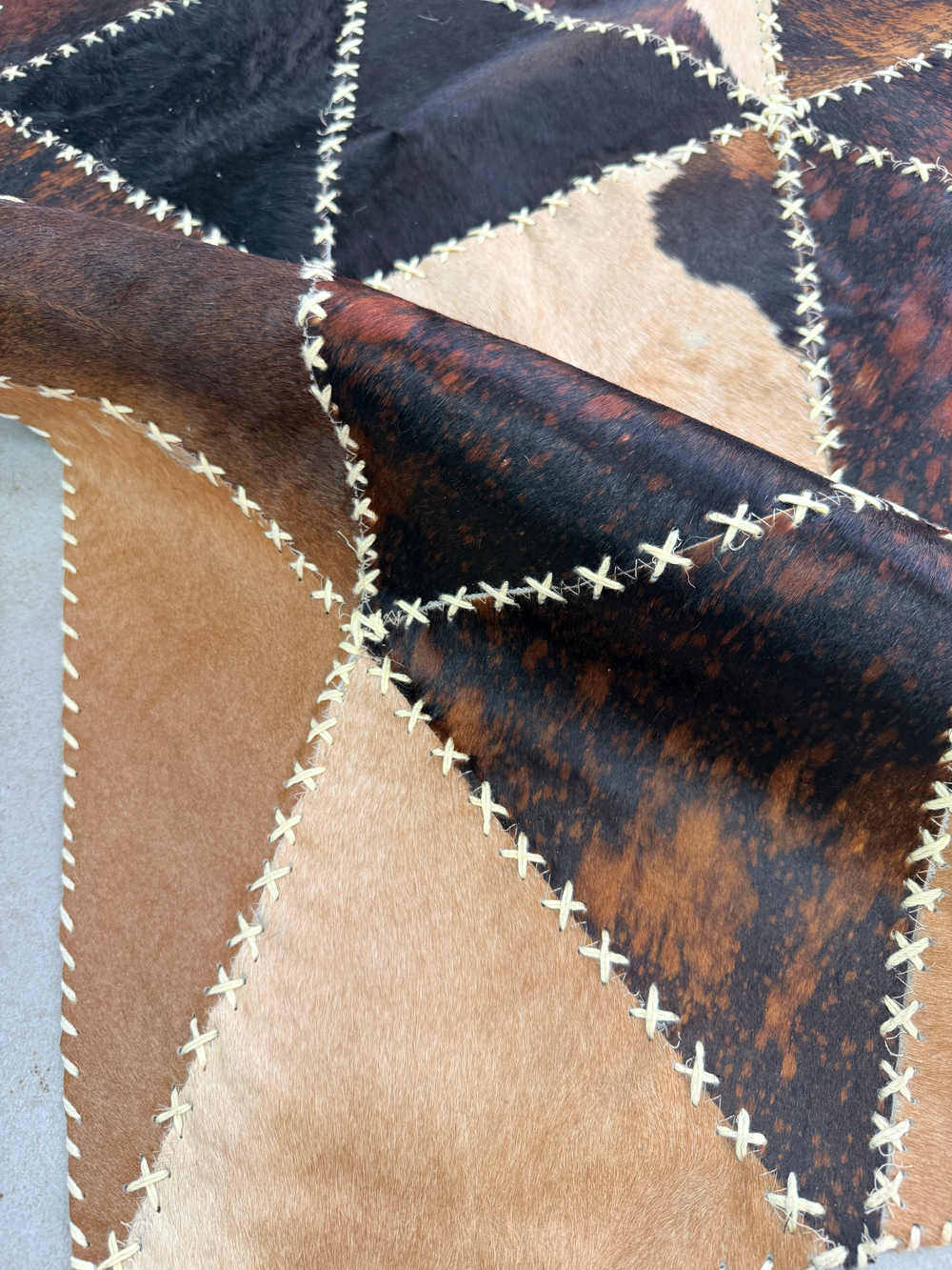 Ковер овальный натуральный Телячья шкура