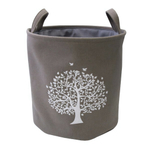 Корзина тканевая для белья "Сад", Д360 Ш360 В390, серый