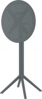 Стол пластиковый барный складной Siesta Contract Sky Folding Bar Table 60, темно-серый