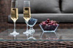 "Капучино" лаунж-зона из искусственного ротанга, цвет коричневый