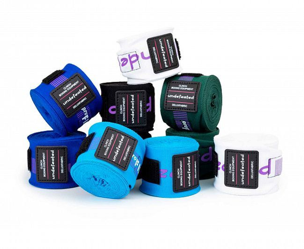 Бинты боксерские Clinch Boxing Hand Wrap Undefeated черные C240