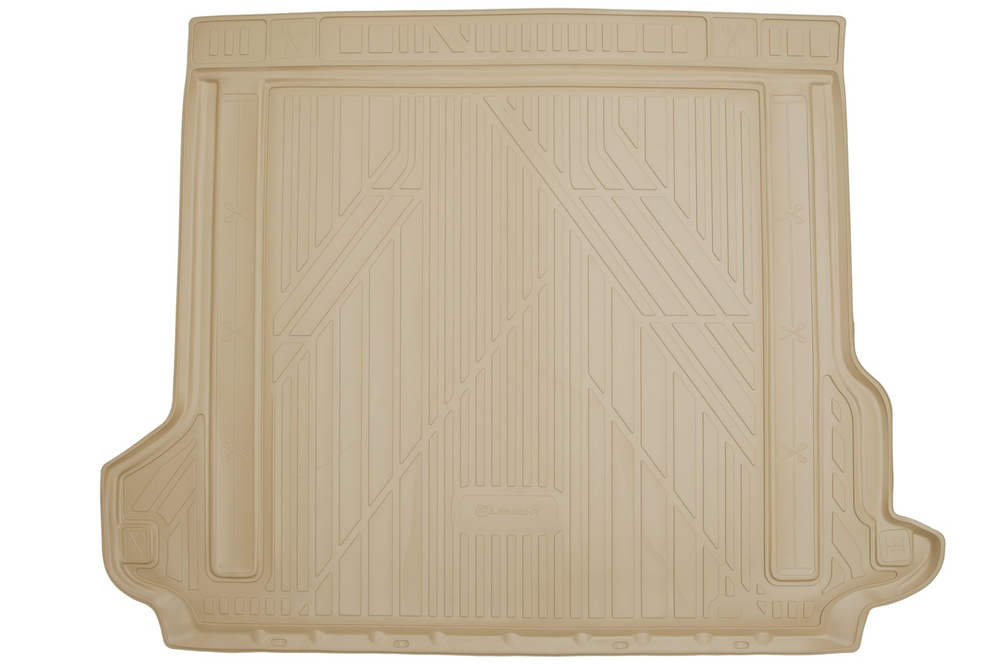 Коврик в багажник для TOYOTA Land Cruiser Prado (150 р) 2017-2020 внедорожник 5 дв. 1шт. (полиуретан, бежевые) ELEMENT48143B13B