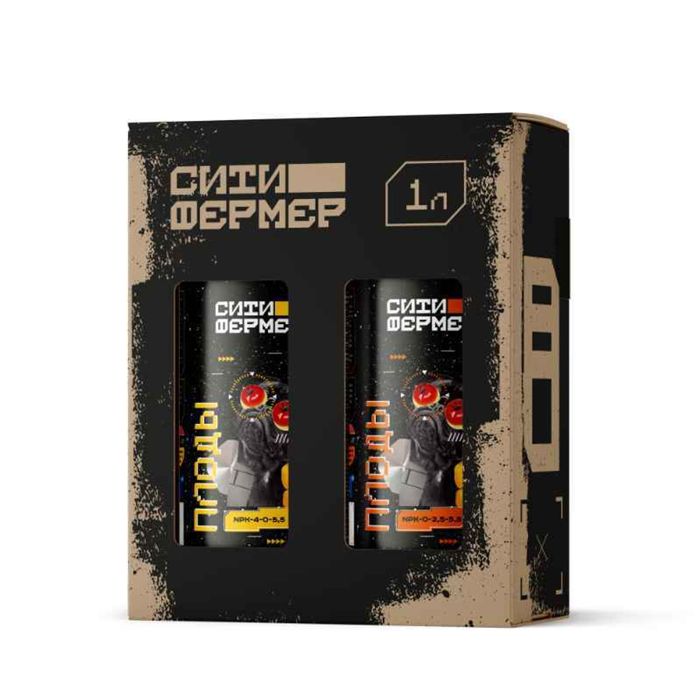 Набор органоминеральных удобрений Ситифермер Плоды А+Б 1 л
