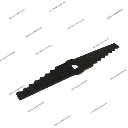 Нож к зернодробилке Колос (зубчатый) 164х30мм, посадка d-10 скос