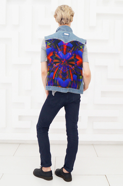 LIGVIANNI Джинсовая жилетка Denim Jacket Lotus