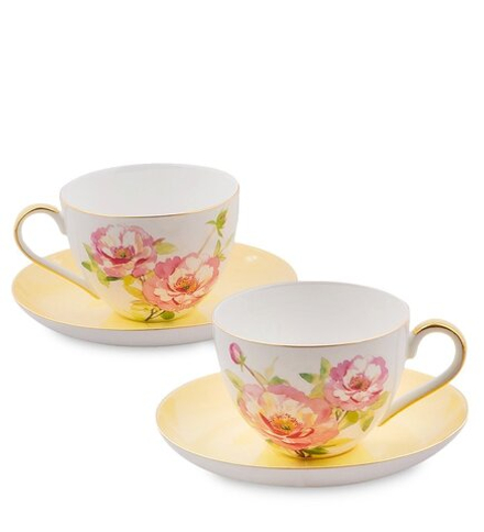 Pavone JK- 79 Чайный набор на 2 перс. «Пионы» (Torino Peony  )