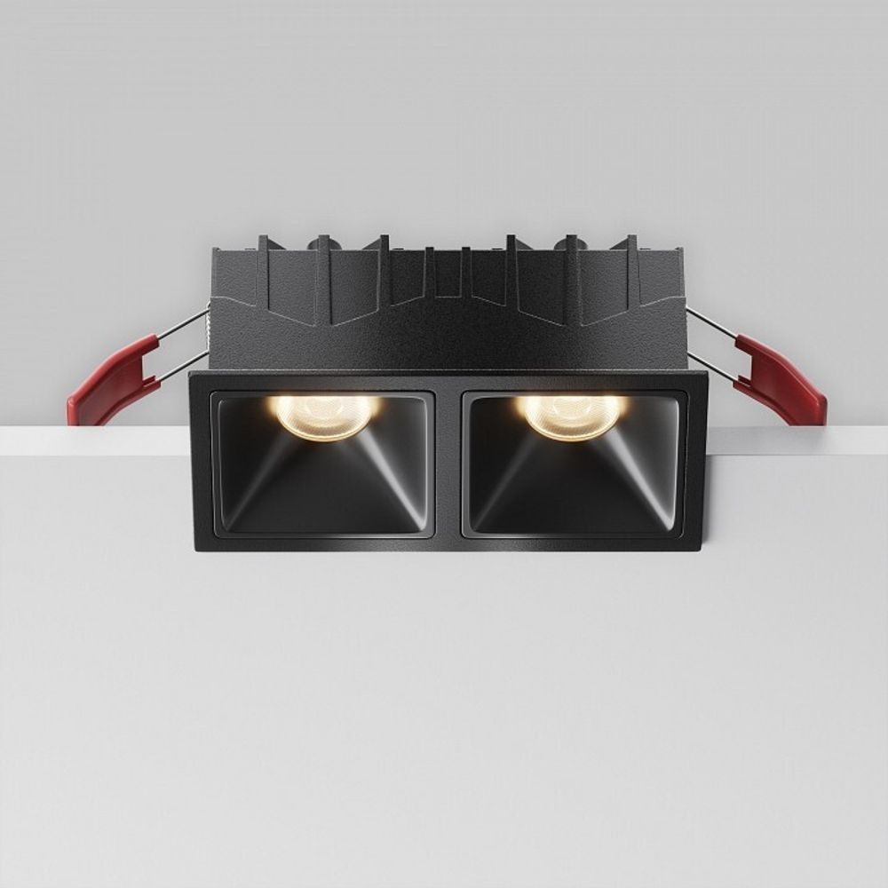 Встраиваемый светильник Maytoni Alfa LED DL043-02-10W3K-SQ-B-1