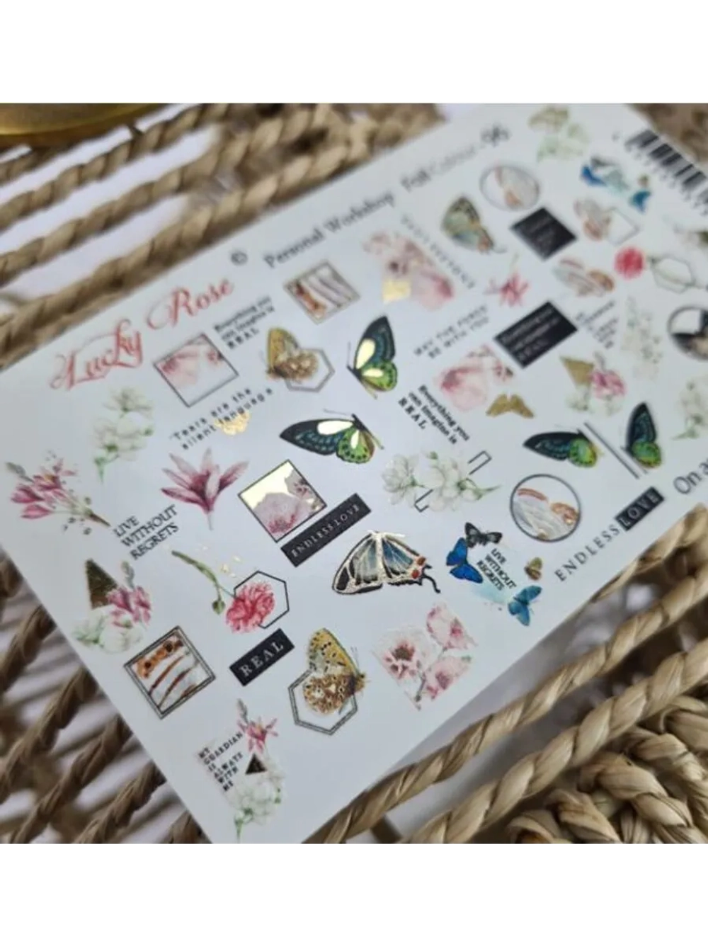 Набор слайдеры 2шт Lucky Rose. Foil 095, 096