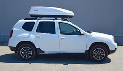 Автобокс PT Group  ACTIVE M (450 л) 187х88х44 белый с двусторонним открыванием