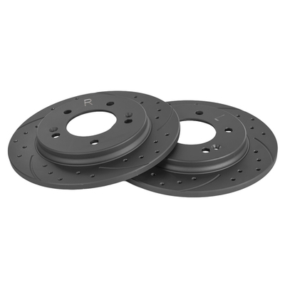 Диск тормозной задний перфорированный PRO-Line с покрытием (компл.2 шт) HYUNDAI Creta 2016 /D=262mm GANZ GIJ10145S