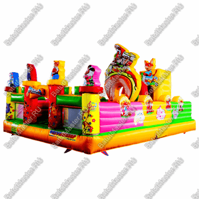 Коммерческий надувной батут "Музыка леса" 7*5*3 м