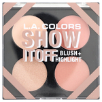 L.A. Colors, Blush + Highlight Palette, Cfp637 Show It Off, 14 г (0,49 унции)