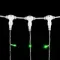 Светодиодный занавес 1*6 м., 600 зеленый LED ламп, прозрачный провод ПВХ, LTC (PCL601-10-2G)