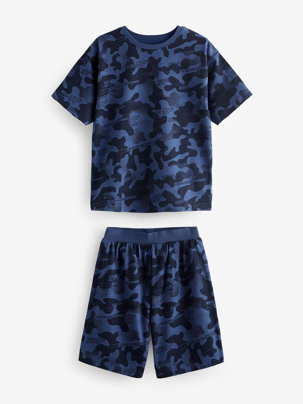 Пижама для мальчика Next Q66-653, 3 шт., Синий, Зеленый, Серый