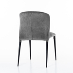 Стул Albert (Альберт), бархат серый 27