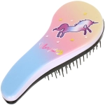 Расческа массажная компактная «ТВОИ МЕЧТЫ», микс 4 дизайна, 18*7,5см (PVC коробка)