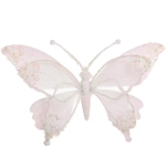 Украшение новогоднее «Бабочка - Изящный полет» 24.5*9*17 см, Белый