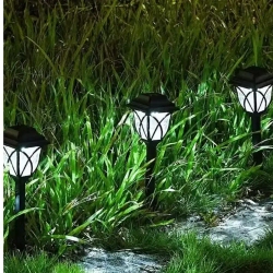 Уличные светильники на солнечной батарее "РЕТРО". Фонари садовые на солнечных батареях 6 шт