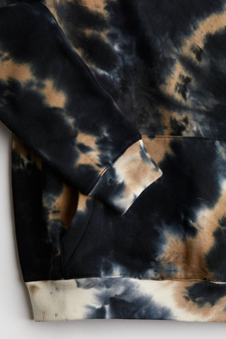 H&M Толстовка с капюшоном и принтом, черный