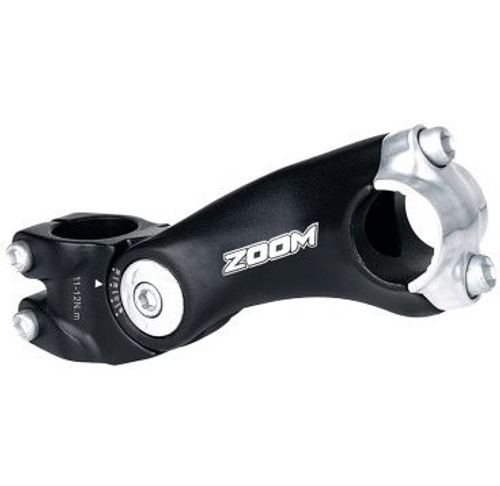 Вынос внешний регулируемый 1 1/8" 120/90мм д/руля 25,4мм алюминий черный ZOOM