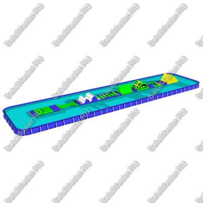 Аквапарк "Счастливые каникулы" размер 25*2,8*3 м