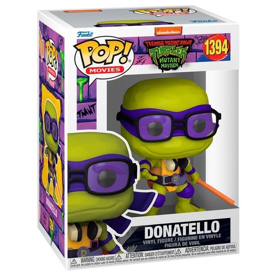 Фигурка Funko POP! Movies TMNT Mutant Mayhem Donatello (1394) 72335 / Фигурка Фанко ПОП! по мотивам франшизы "Черепашки-ниндзя", Донателло