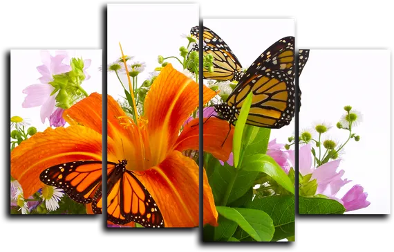 Модульная картина "Тигровая лилия"