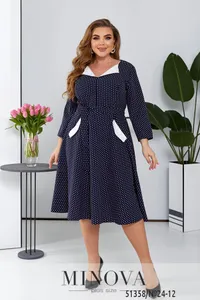 Платье 24-12-Синий Minova