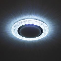 Встраиваемый светильник со светодиодной подсветкой ЭРА DK LD53 WH GX53 белый | Встраиваемые LED светильники