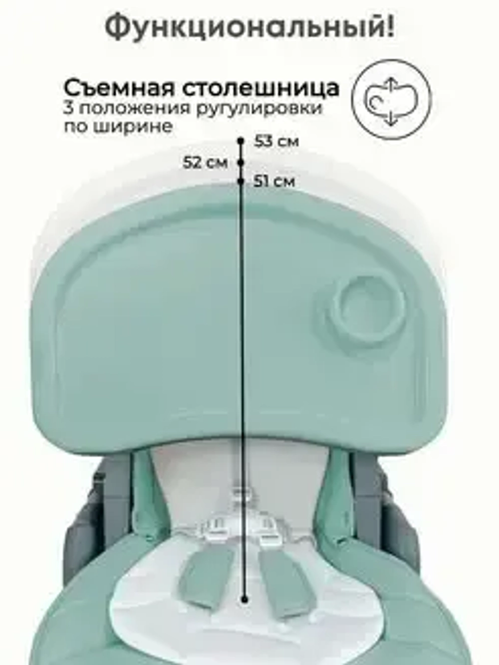 Стульчик для кормления Bubago Amelia цвет Зеленый/Green арт BG 103-3