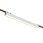 DK5577-WH Cветильник для трека-ремня Belty, серия Linear, со светодиодом, L642*W40*H45мм, 48V DC, 24W, RA90, 120°, 3000K, IP20, белый, алюминий