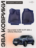Передние автомобильные коврики ЭВА с бортами для Hyundai ix35 II (17-23г.) China Market