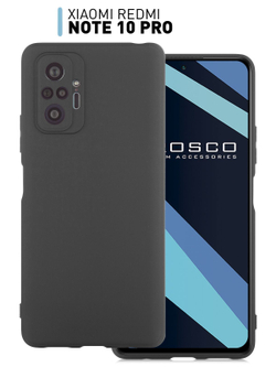 Чехол ROSCO для Xiaomi Redmi Note 10 Pro оптом (арт. XM-RN10P-COLOURFUL-BLACK)