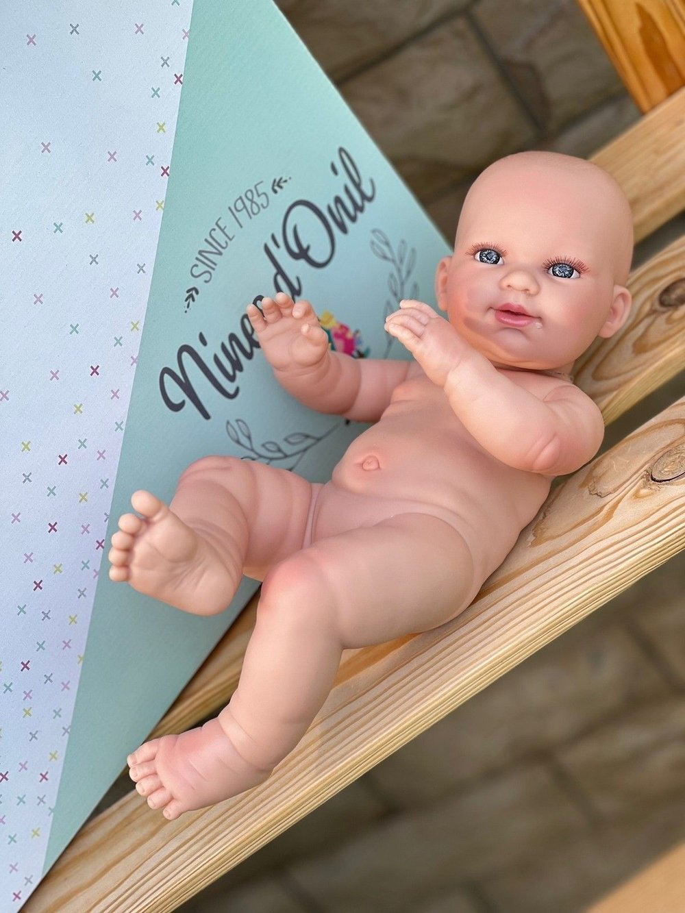 Кукла Реборн Nines 37см Baby виниловая (N0230)