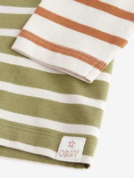 Лонгслив для мальчика Next B89-571, Хаки, Бежевый