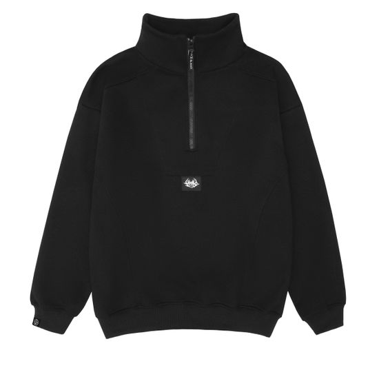 Свитшот HOOK зип Лого чёрный
