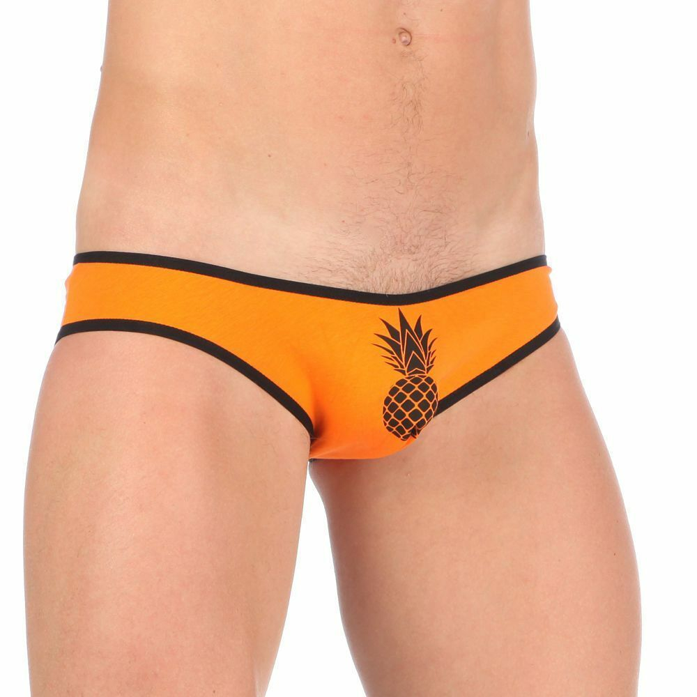 Мужские мини-слипы с черной окантовкой Pineapple (Размер: S) (Цвет: красный)