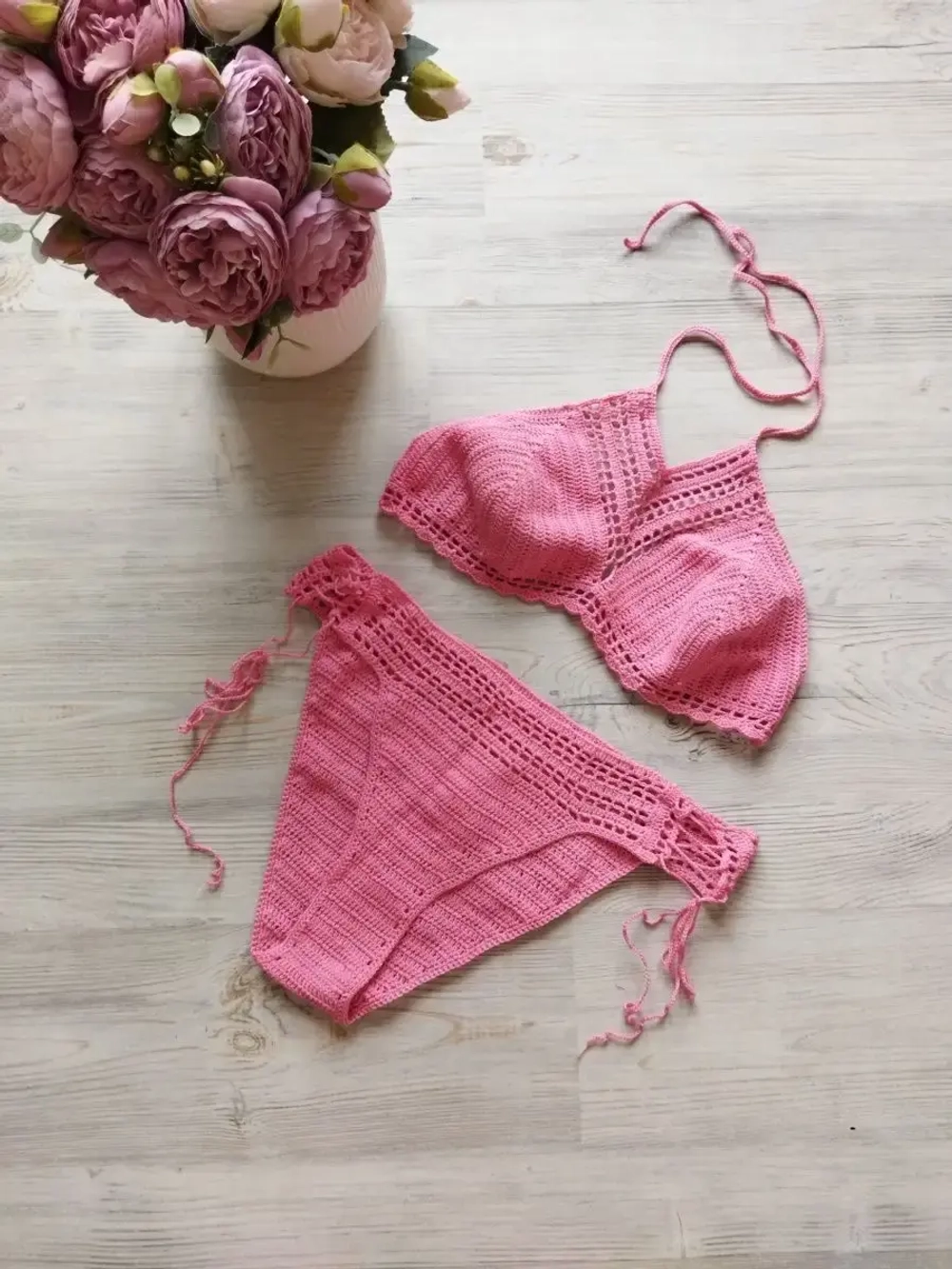 Вязаный купальник