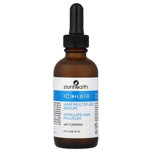 Zion Health, ICI Hair, сыворотка-мультипликатор для волос, 59,15 мл (2 жидк. унц.)