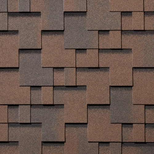 Гибкая черепица Gallery Латунная Медь Quiet Tile ( Тихая черепица )