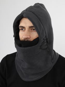 Шлем Балаклава флисовый Prival цвет серый ,черный