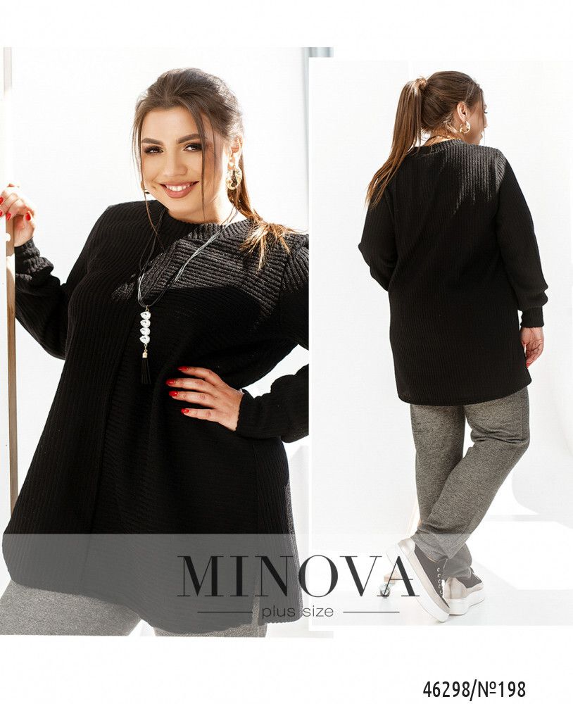 Туника 198-Черный Minova
